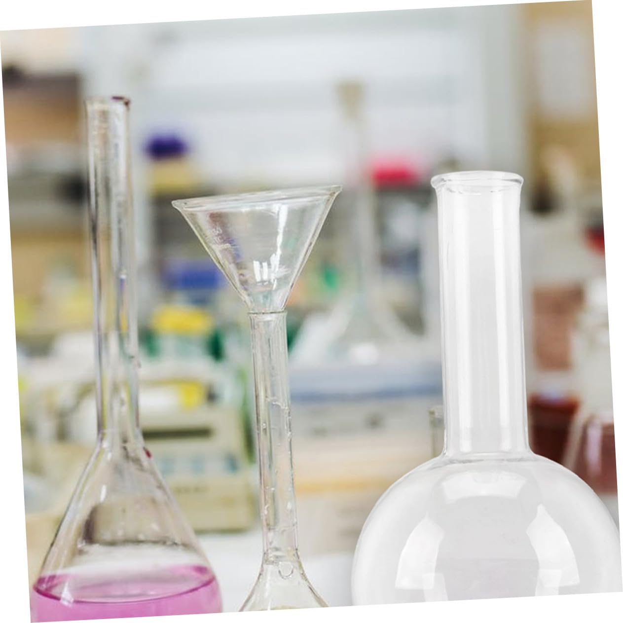 3 Stück-pack Transparenter Wissenschaftskolben aus Glas mit 250 Ml Volumen Flachem Boden und Gleichmäßiger Erwärmung für Labor und Wissenschaftliche Experimente