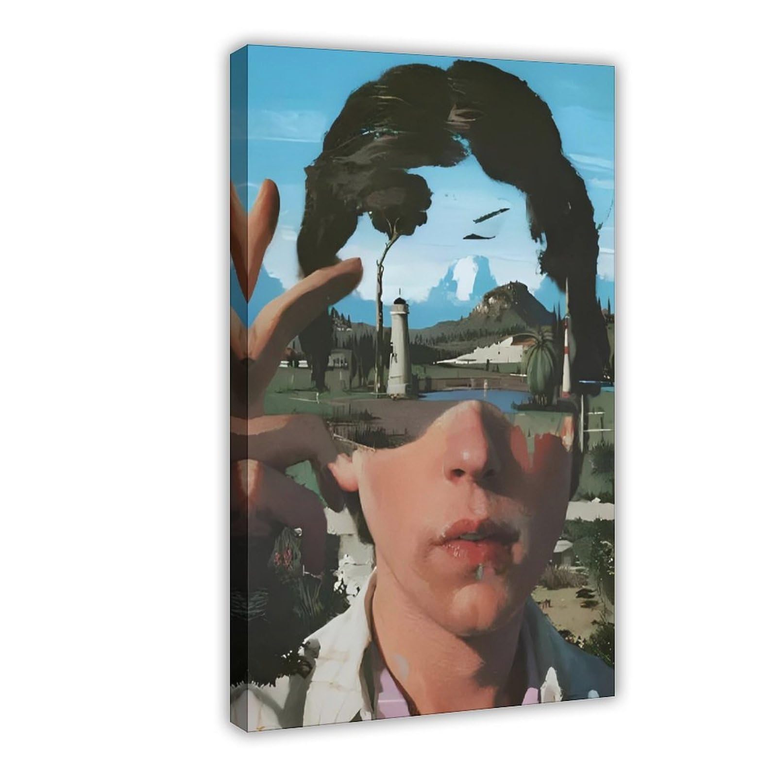 Bareronor Abstract Landscape Boy Canvas Poster Bedroom Decor Landscape Office Room Decor Gift 20" L X 30" W