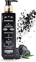 FreshLuxe Charcoal & Aloe Vera | Detox Body Wash & Shower Gel | Refreshing & Hydrating Skin | Unisex | 200ml