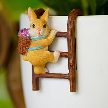 リス　ウサギ　キツネ　陶器　置物　インテリア　工芸品　美術品　A3289 kd7-20k-ogm222_5.jpg