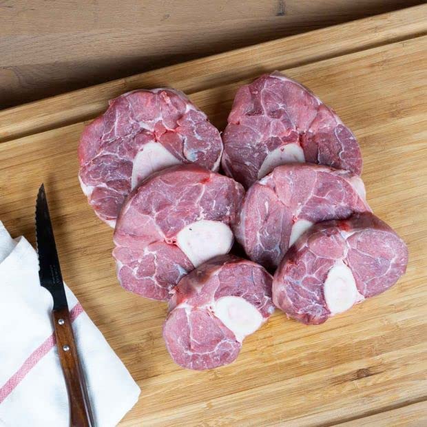 Jarret de veau avec os Osso Bucco : Jarret d'environ 1,8kg et coupé en Osso Bucco - Artisan Boucher depuis 1976 - Maison Victor - Circuit-court et Qualité