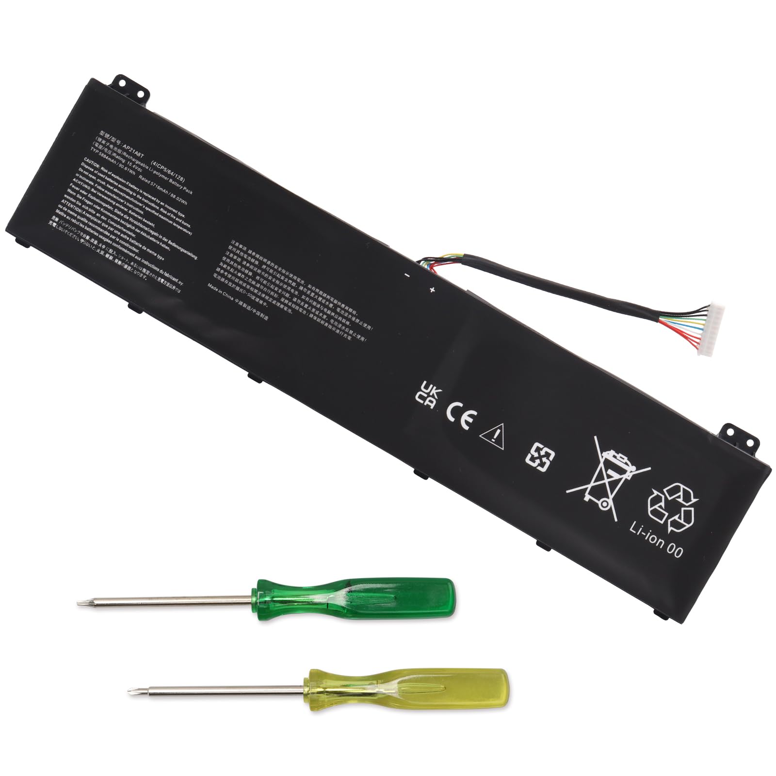 90 Wh AP21A8T AP21A5T bateria do laptopa kompatybilna z Acer Predator Helios 300 PH315-55 PH317-56, seria Nitro 5 AN517-55