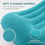 1 Multi-Purpose Inflatable Pillow, Suitable for Travel, Home, Work, and Camping-Foldable, Portable Press-on Neck Pillow, Comfortable for Sleeping Anytime, Anywhere.