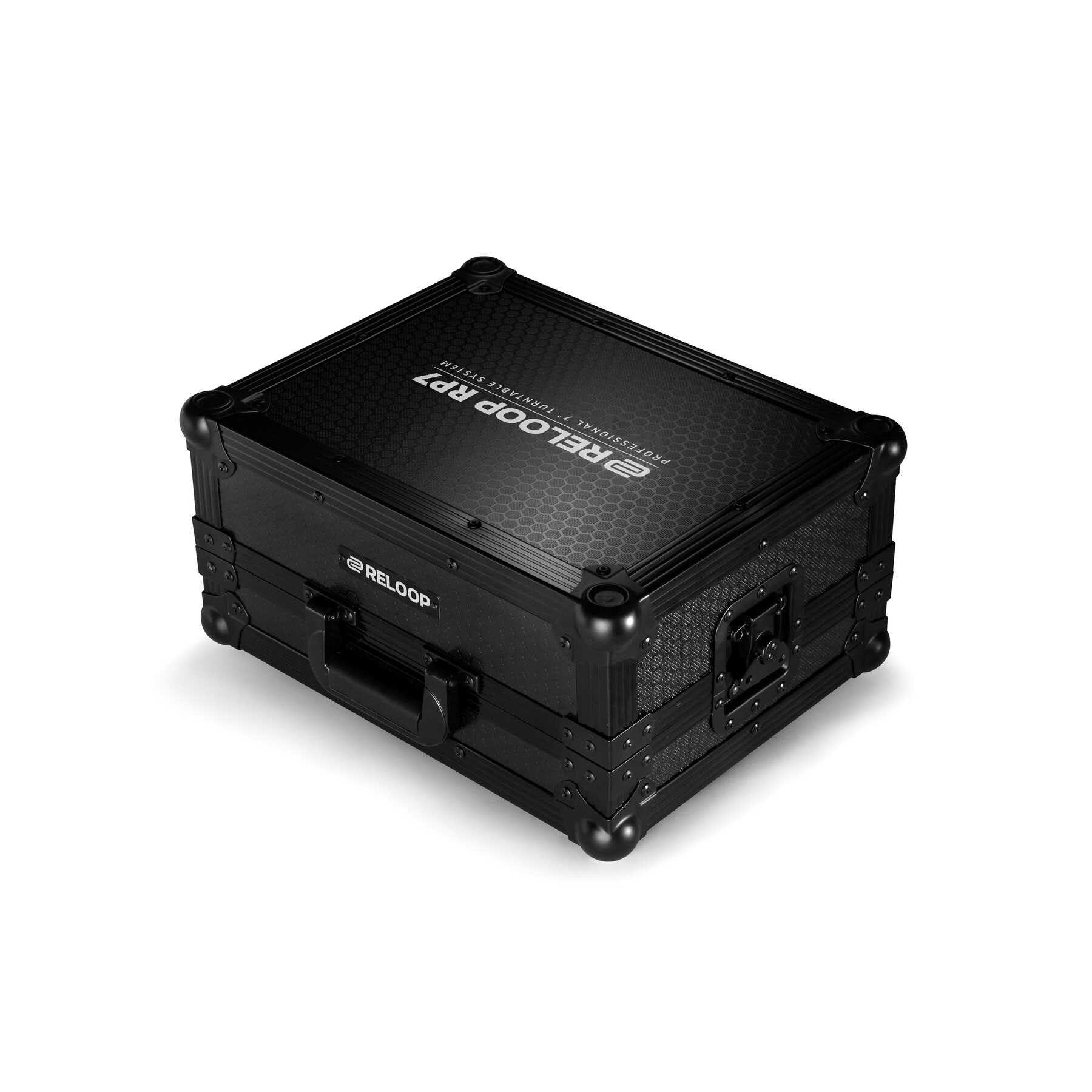 Reloop Premium RP-7 Turntable Case - Robuste Konstruktion mit kratzfester Hexa-Oberfläche in mattem Schwarz