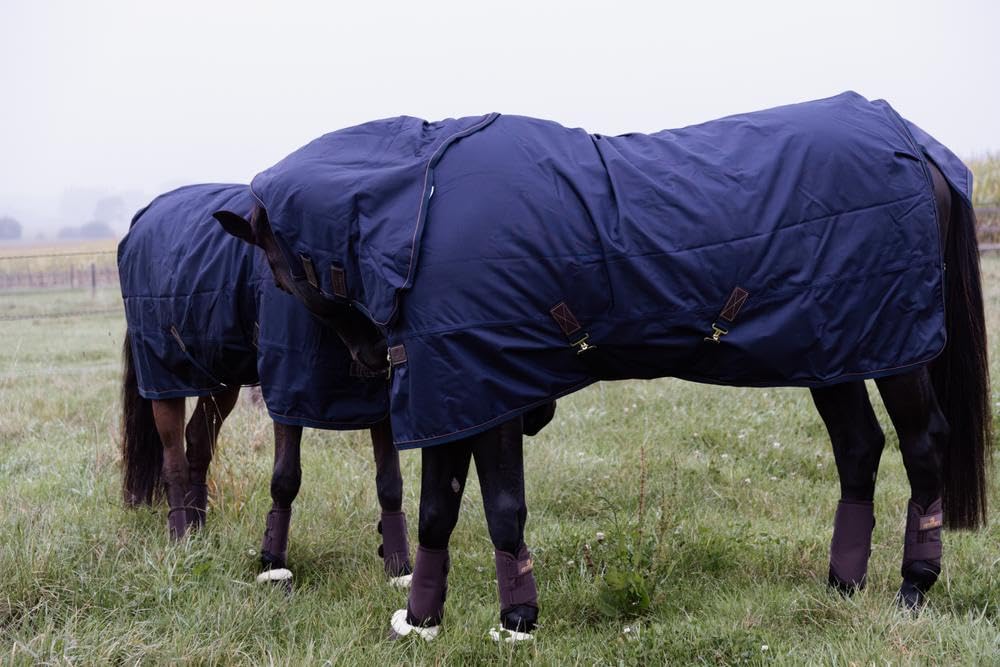 Turnout Rug - Manta impermeable para caballo (0 g, tamaño: 125), color azul marino