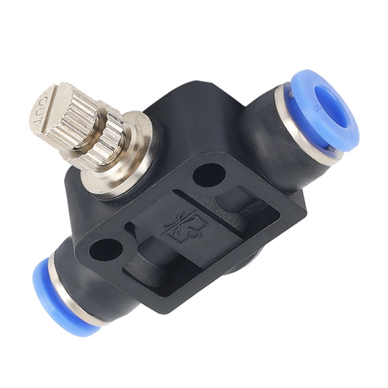 SA Pipe Throttle Valve Blue Pneumatic Joint SA4 SA6 SA8 SA10 SA12 1Pcs(SA4(Blue))