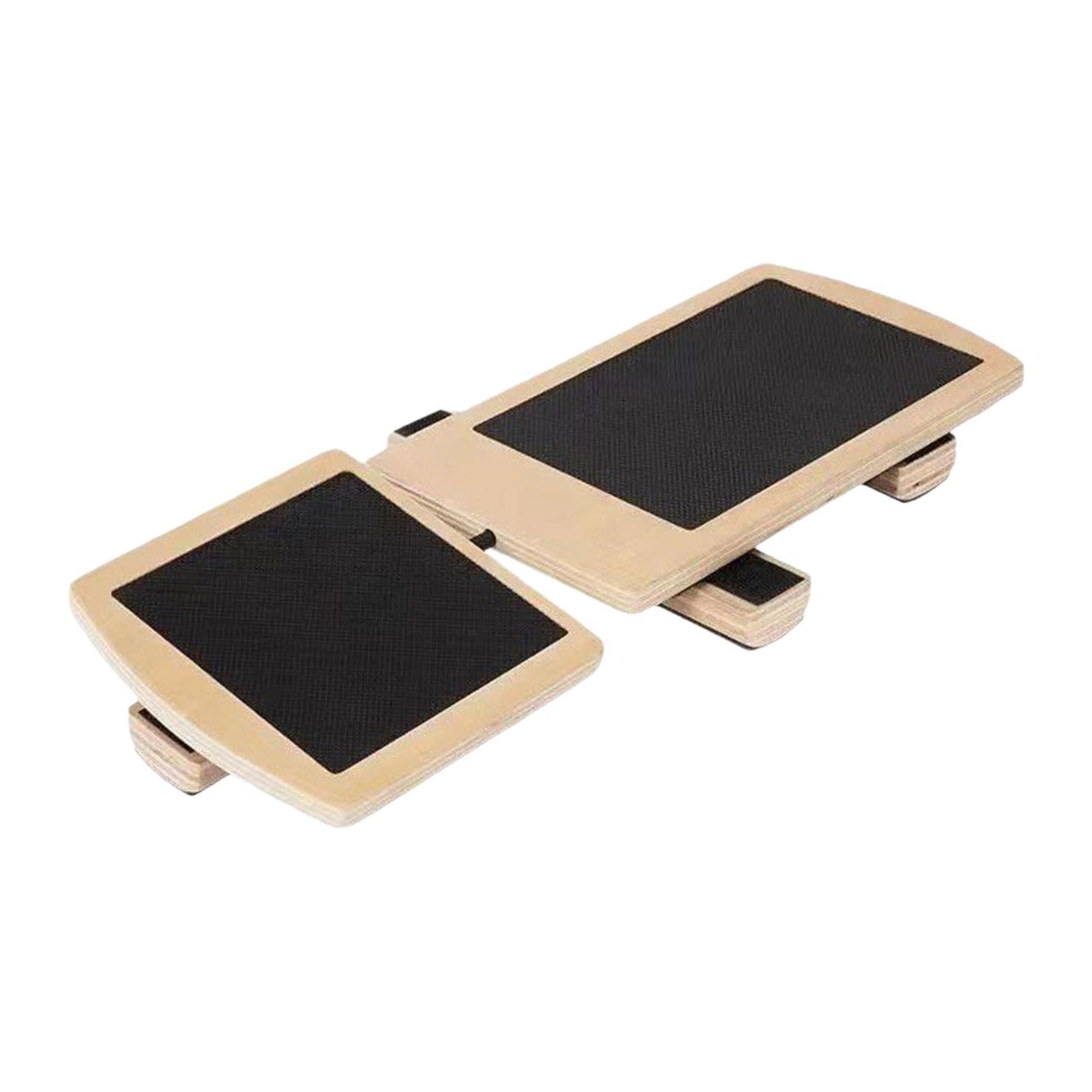 Wood Balance Board Portable Stability Trainer Ankle Foot Stretcher Women Men| Sporting Goods|Fitness Running & Yoga|Fitness Equipment & Gear|Balance Trainers-image-48