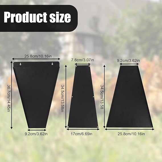 Medium Size Chicken Cone, Metal Flat-Back Chicken Killing Cone Processing Equipment Heavy Duty Poultry Restraining Cones for Large Laying Hens Turkeys Broilers Roasters Up to 8 lbs