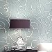 QIHANG Modern Minimalist Embossed 3D Rose Flower Non-Woven Wallpaper Light Blue Color 0.53m10m=5.3㎡