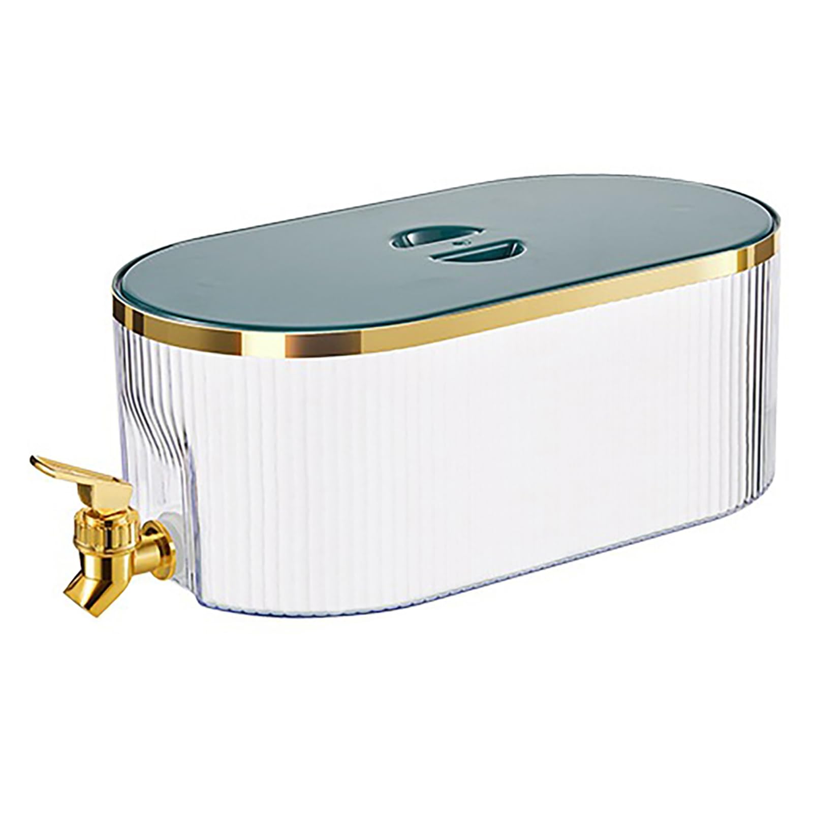 Cymwer 5.3L Refrigerator Cold Kettle with Faucet Transparent Fridge Lemonade Juice Bucket Leakproof Drinkware for Home Party