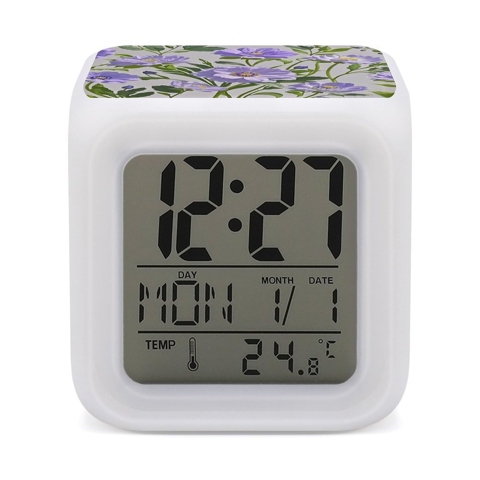 Máquina de sonido y despertador con pantalla de temperatura para mesitas de noche
