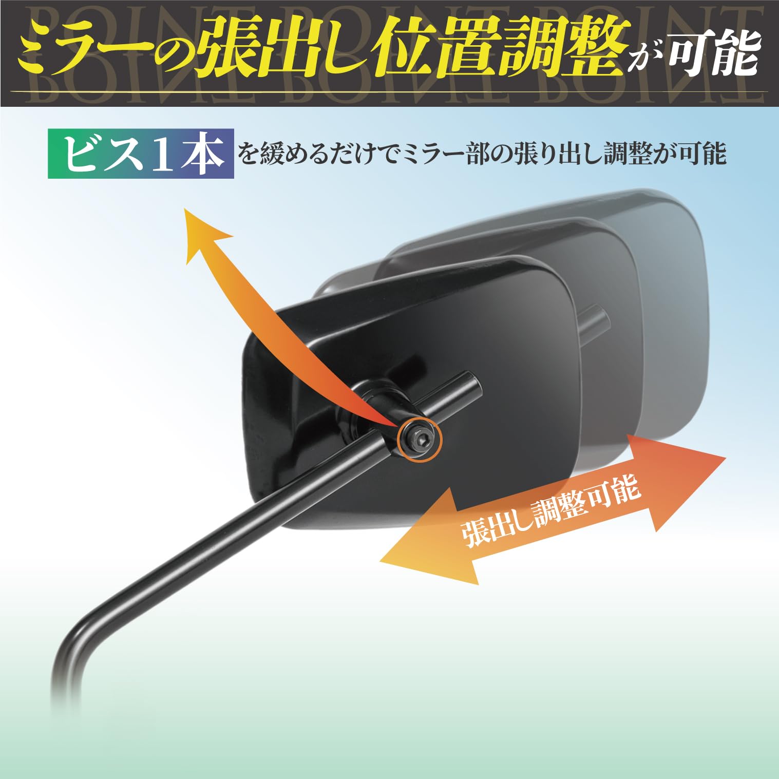 ナポレオンミラー　2個セット Amazon | HANDLE KING TANAX タナックス ナポレオンミラー