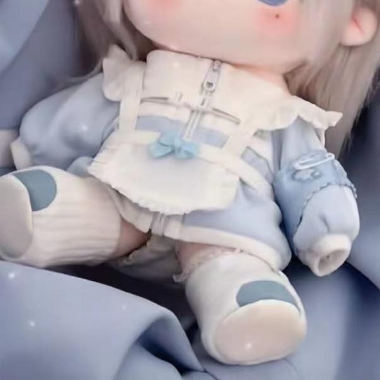 Amazon.co.jp: 地雷系 ぬいぐるみ 少女 人形 水色系統 20cm 全セット