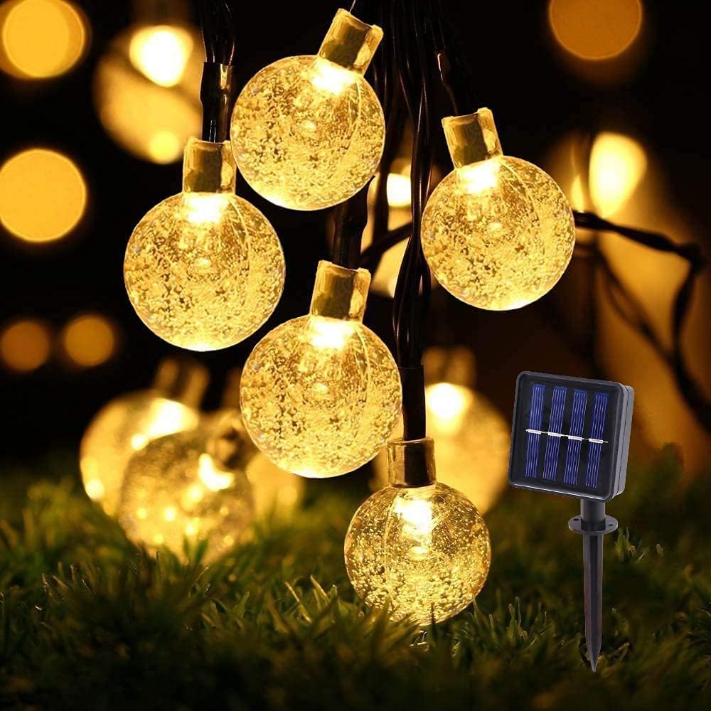 Solar Garden Lights Outdoor, 50LED Solar String Lights, 7M/23Ft Garden Lights Solar Powered Waterproof, Fairy Lights with 8 Mode Outdoor/Indoor for Home, Garden, Wedding, Festival Decorations