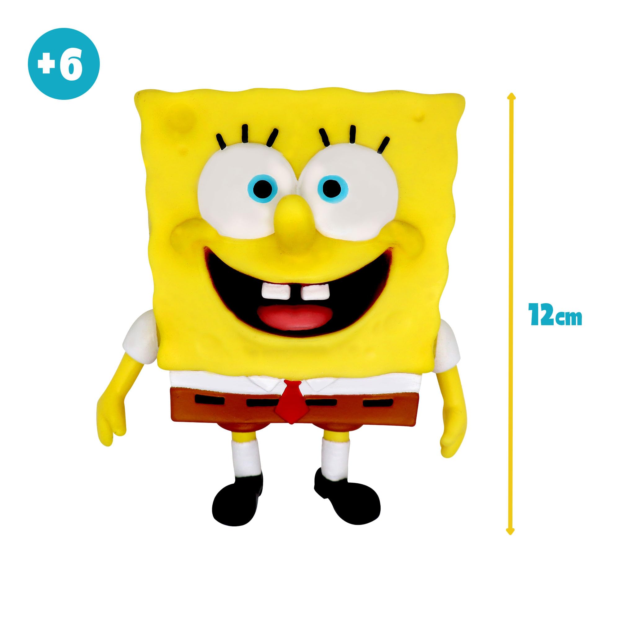 Bizak Monsterflex SpongeBob Figurka SpongeBob Super Wysuwana Elastyczna Lalka, Oficjalny produkt, 4 modele do kolekcjonowania, dla fanów i dzieci od 6 lat (64393003-1)