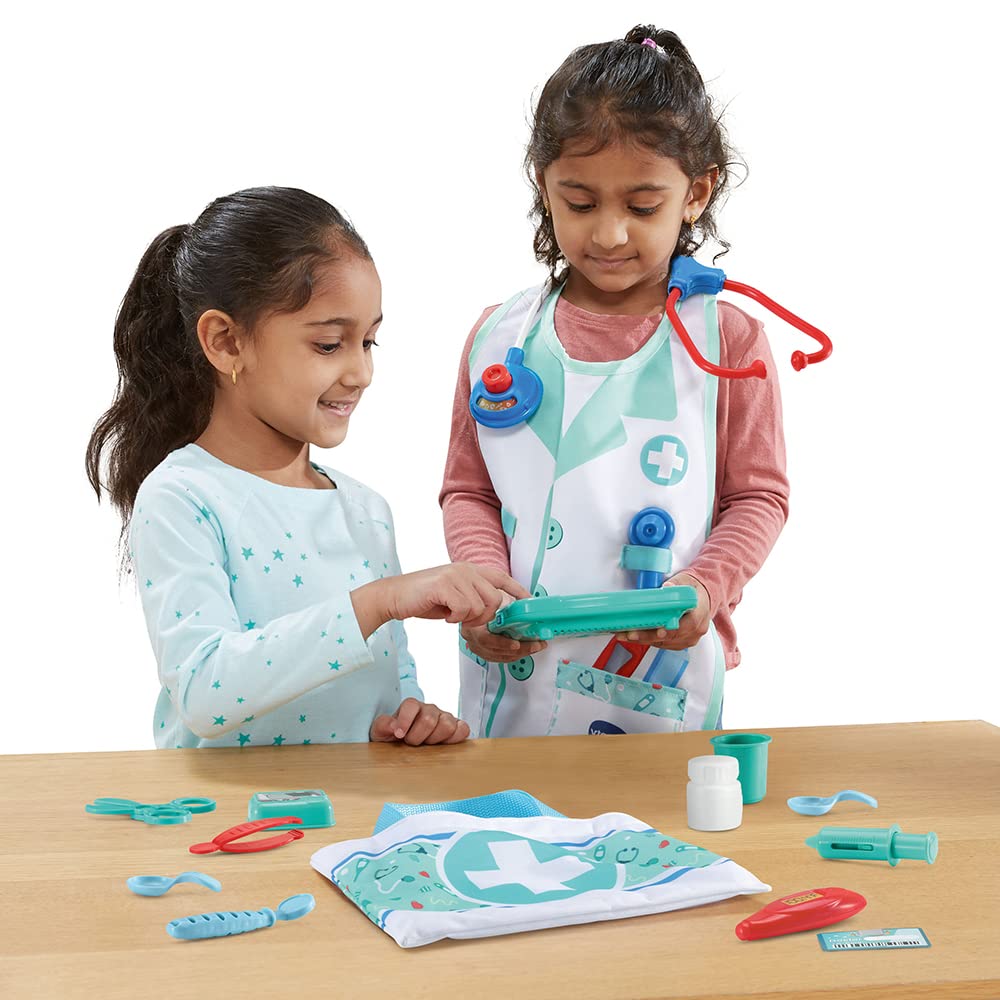 VTech - Kit Apprenti Docteur Électronique, Mallette Docteur avec Tablette Enfant Interactive et Jeux Éducatifs, 16 Pièces et Accessoires de Jeu, Cadeau Enfant de 2 Ans à 5 Ans - Contenu en Français