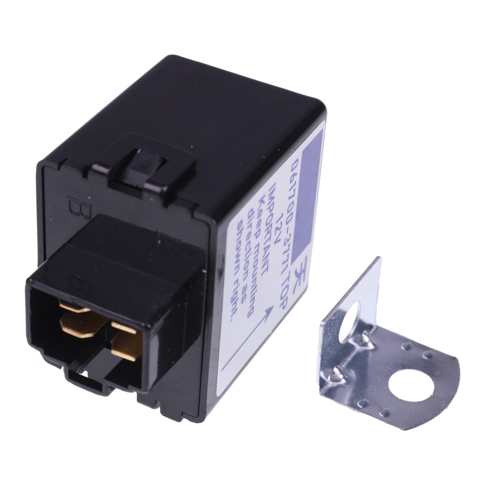 Relé de retardo de tiempo de 12 V 061700-3770 0617003770 compatible con motor Denso Kubota B1550D B1550HST B1750HST B2150E B7410D BX1830D BX2200D BX233 50D 4 Conexiones