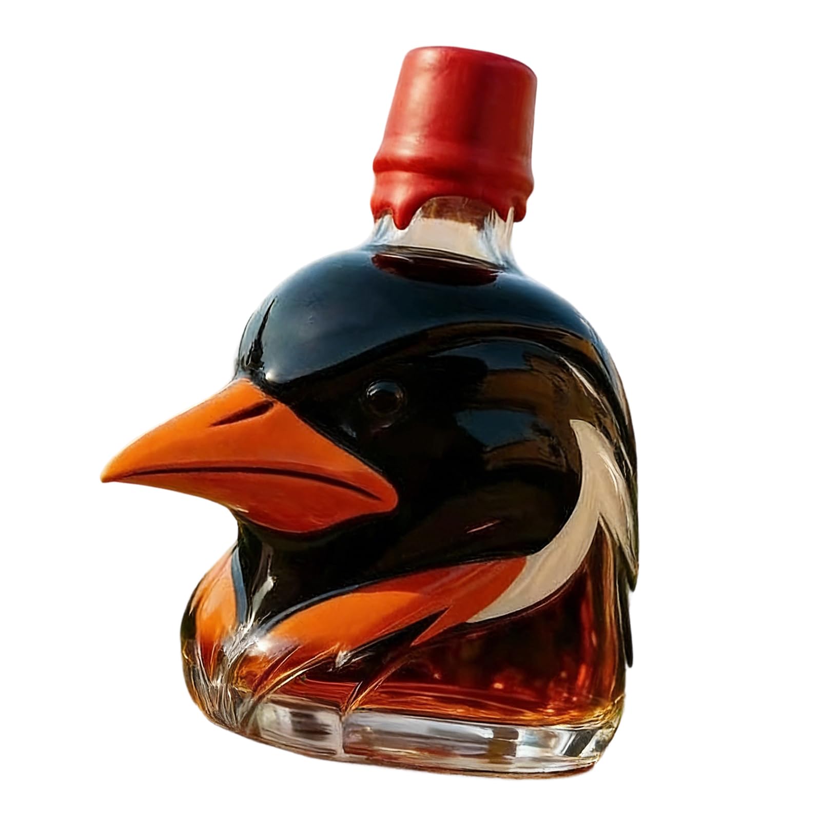 MALSSE Liquor Storage Whiskeys Decanter Bottle for Parties Humorous Hawks Head Themed Alcohols Container for Home Entertaining Funny Whiskeys Hawks Head Bottle