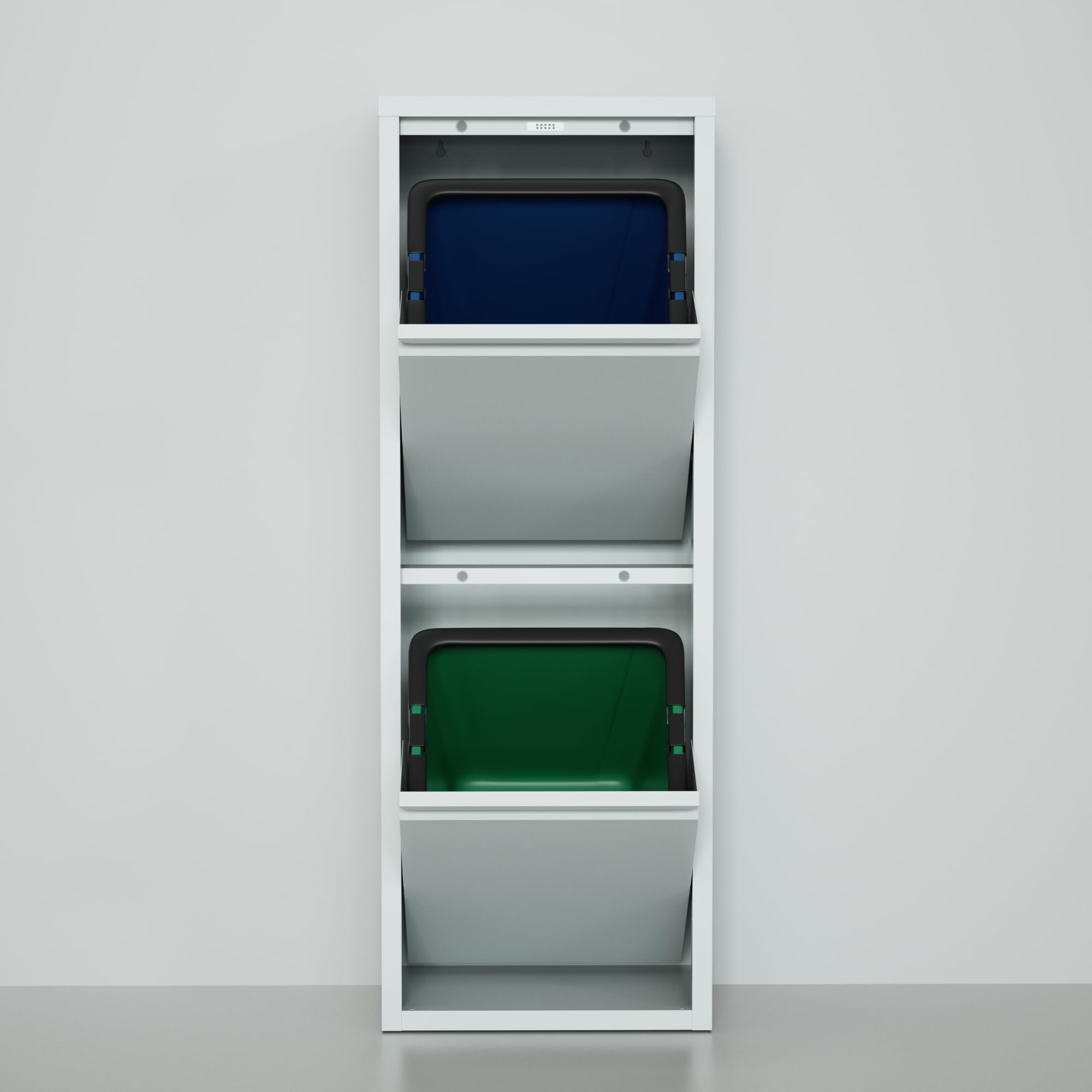 Double Trash Can Waste & Recycling Trash & Recycling