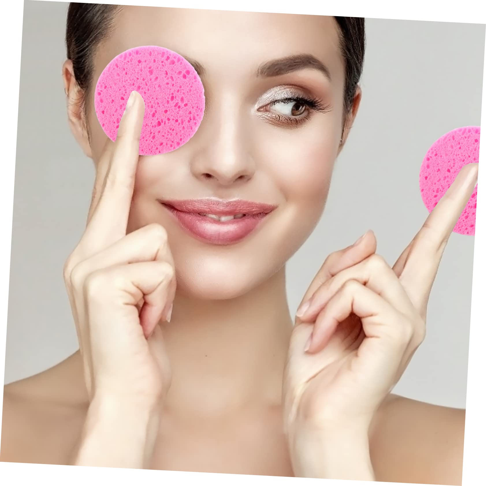 Housoutil 90pezzi Spugne Struccanti Riutilizzabili Per Detersione e Esfoliazione Spugnette Per Rimozione Makeup Per e