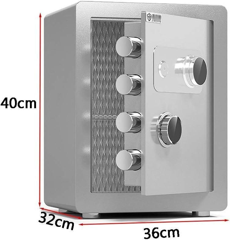 Security Box Digital Cabinet Safe Small Home Fire and Anti-Theft Steel Safet/Brown