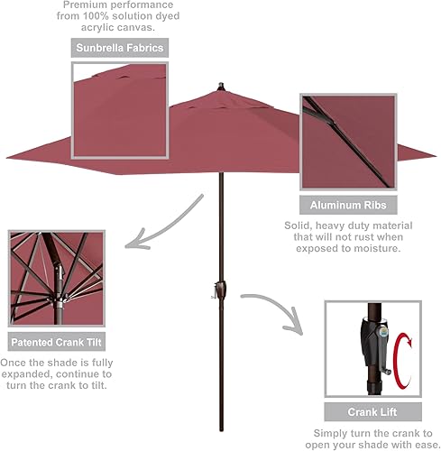 Miniatura 9 de Paraguas de aluminio redondo de 9 pies de California