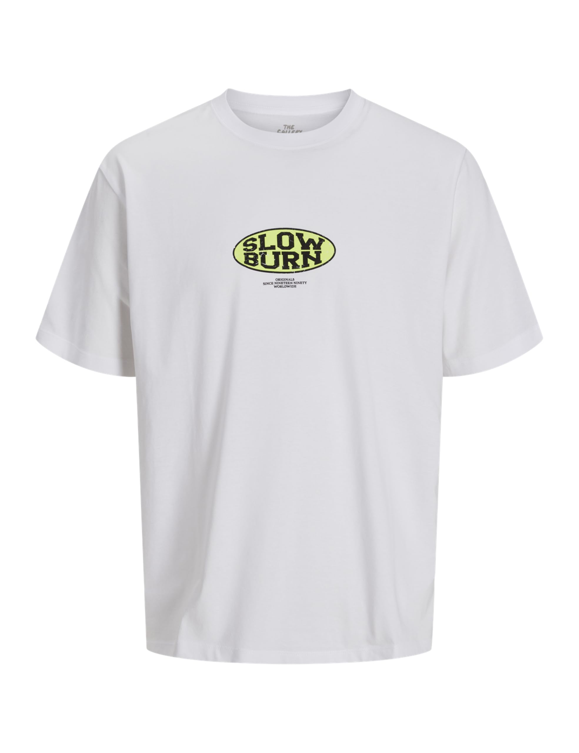 JACK & JONES Jorcompact Tee SS Crew Neck Tg, Bright White, M