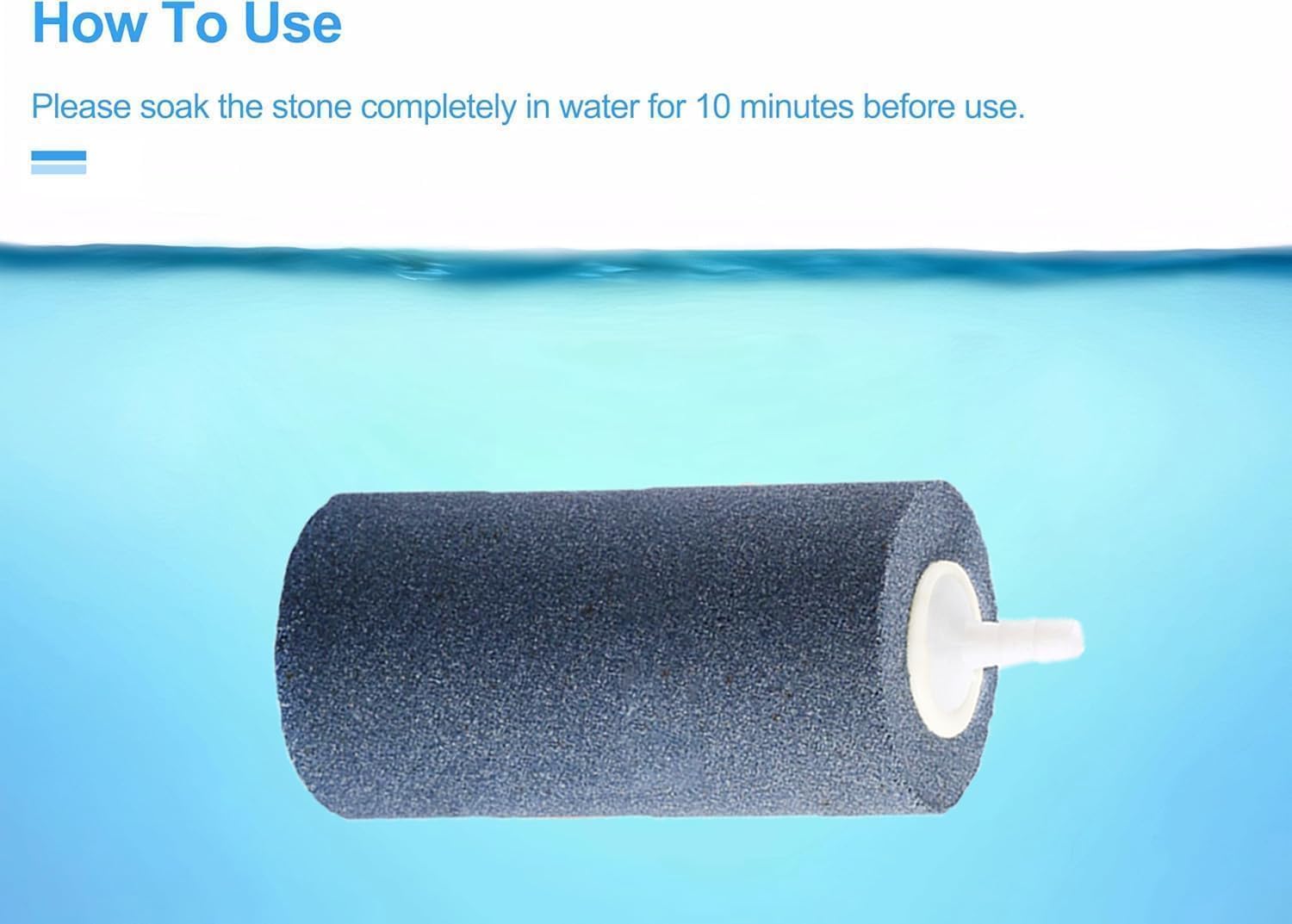 Large Cylinder Air Stone - Aquarium & Hydroponics -3 Large Cylinder Air Stone - Aquarium & Hydroponics -3