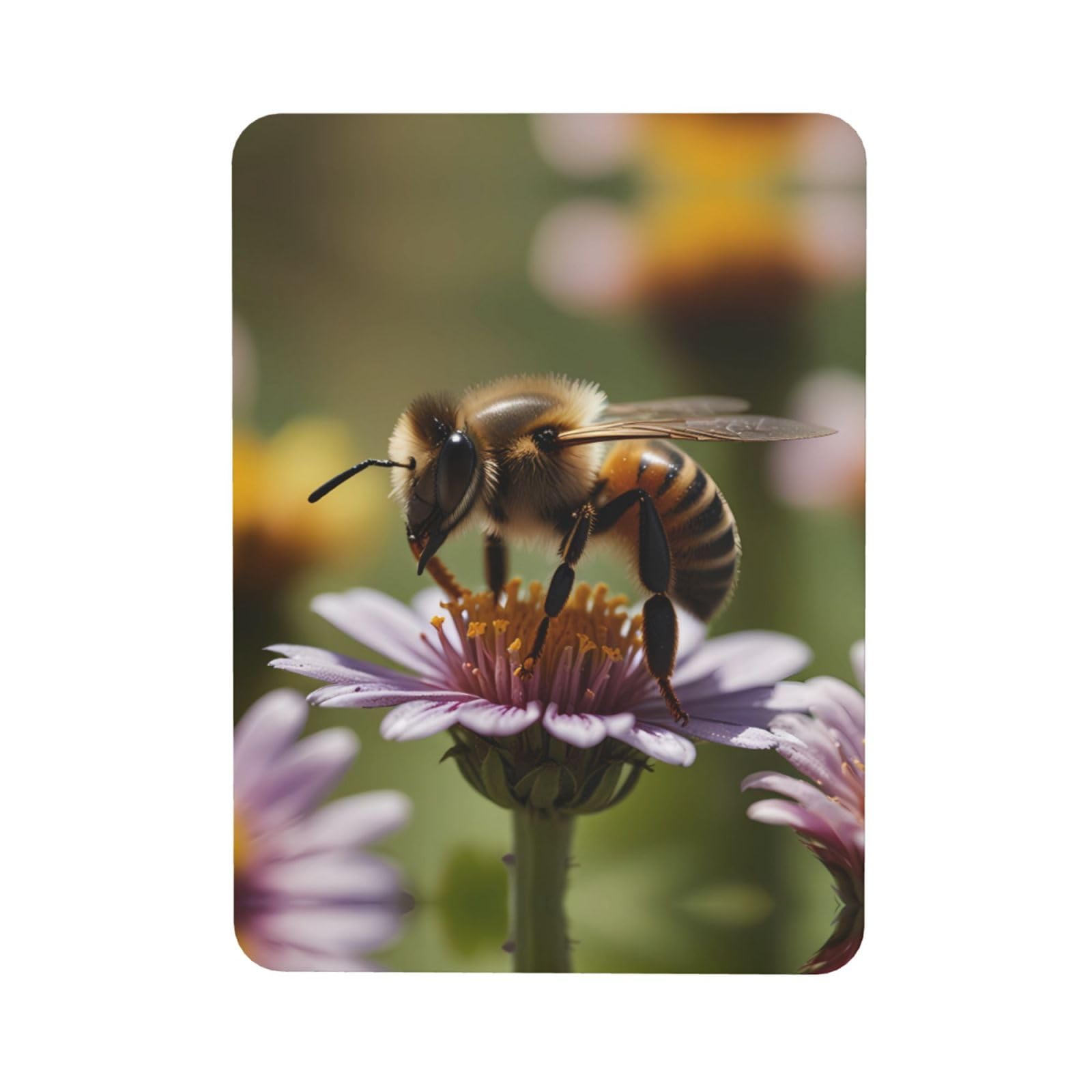bee Soft Magnetic Refrigerator Magnets with Creative Printing, Decorative Magnetic Stickers