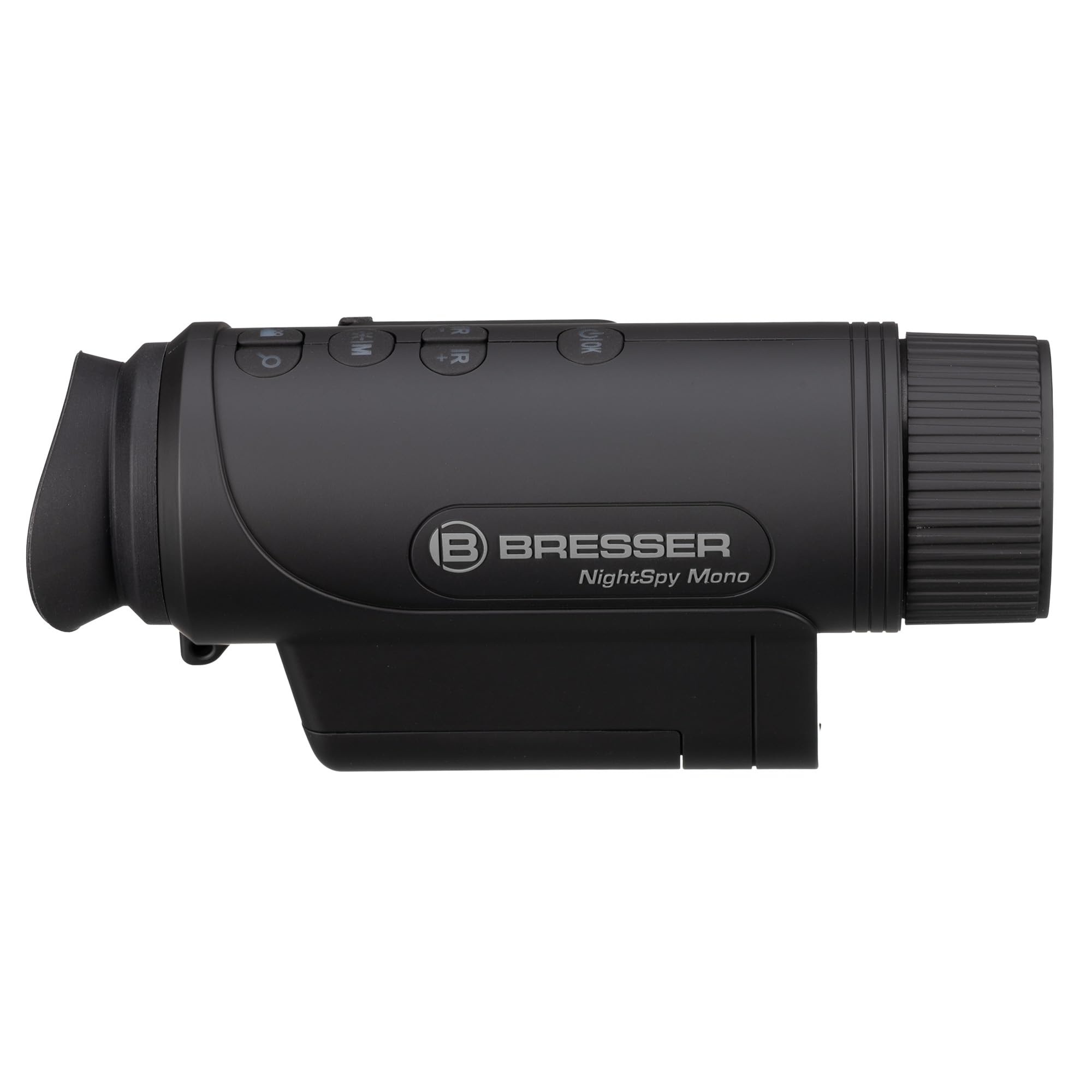 Bresser NightSpy Mono Nachtsichtgerät Digital mit IR-Beleuchtung & Kamera | 2X optische Vergrößerung, 100m Nachtsicht-Reichweite | inkl. Akku & Tasche