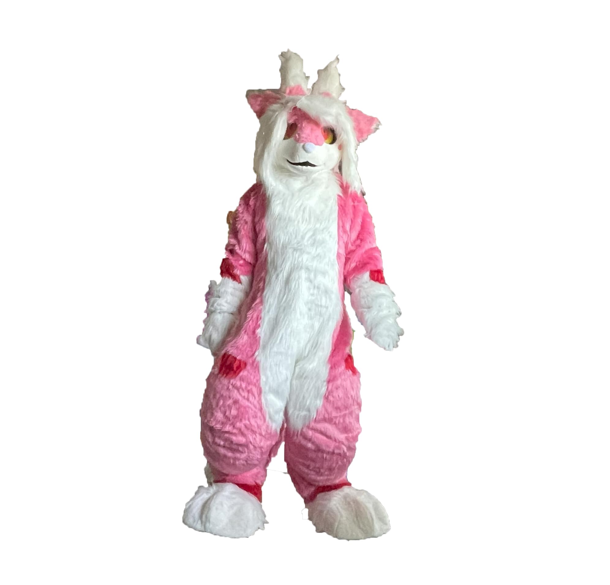 Japan Kemono Kawaii Cat Husky Fursuit Teen Jackalope Costumes Caribou Furry Suit Lavafox Fursona Kigurumi Digitigrade Anime