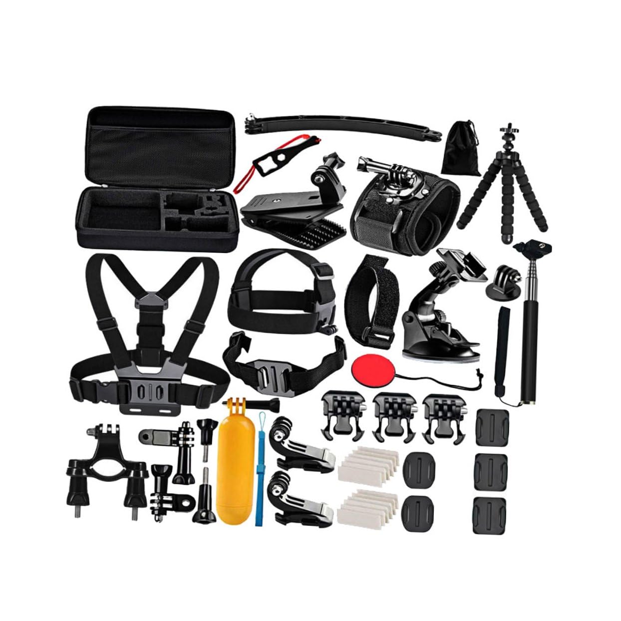 HOMSFOU Accessoires pour Caméra Action Compatible Et avec Trépied Perche Flottante Et Support Ventouse