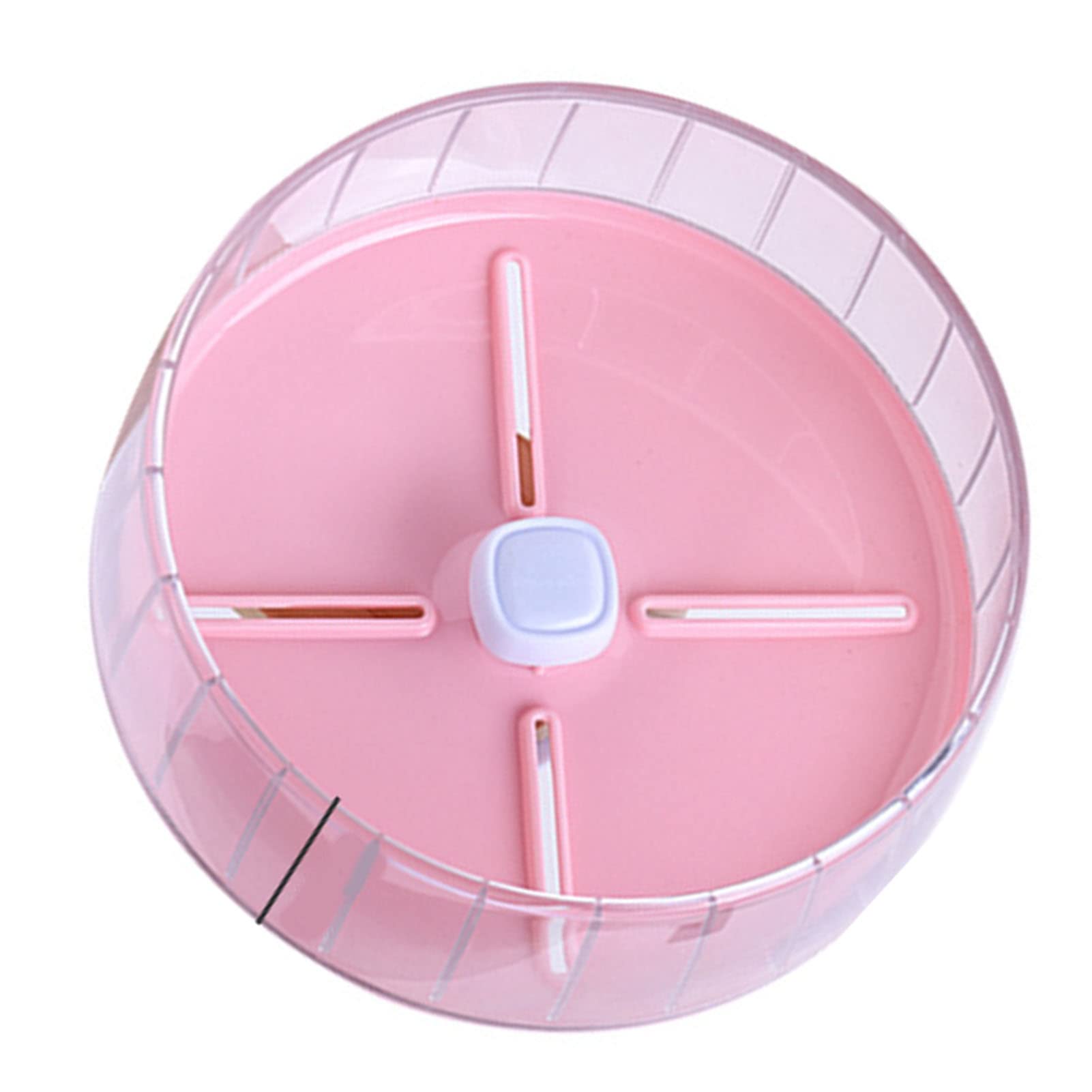 Ruota per Criceti, Antiscivolo, in Acrilico, Ampia, a Prova di, per Addestramento dei Criceti, Silenziosa, per Criceti Siriani, per Gabbia per Criceti (PINK)