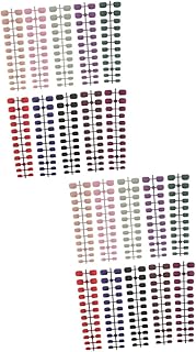 Beavorty 480 Pçs Unhas Postiças Unhas Postiças Transparentes Decoração De Unhas Esmaltes Foscos Kit De Prensagem De Unhas Curtas Prensagem De Unhas Fofas Pontas De Unhas Postiças Unhas