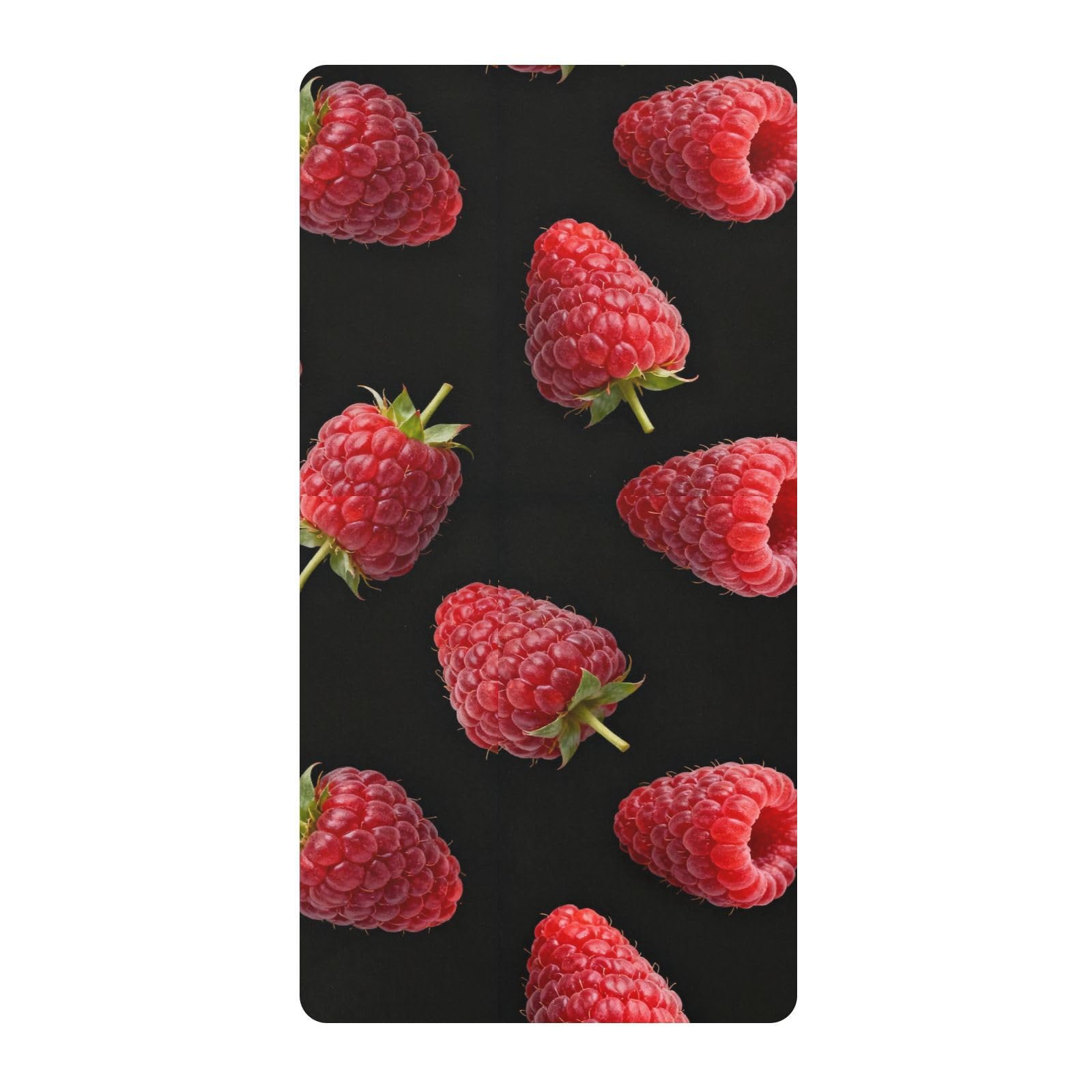 Drap housse berceau framboise en coton peigné très doux et extensible pour bébé