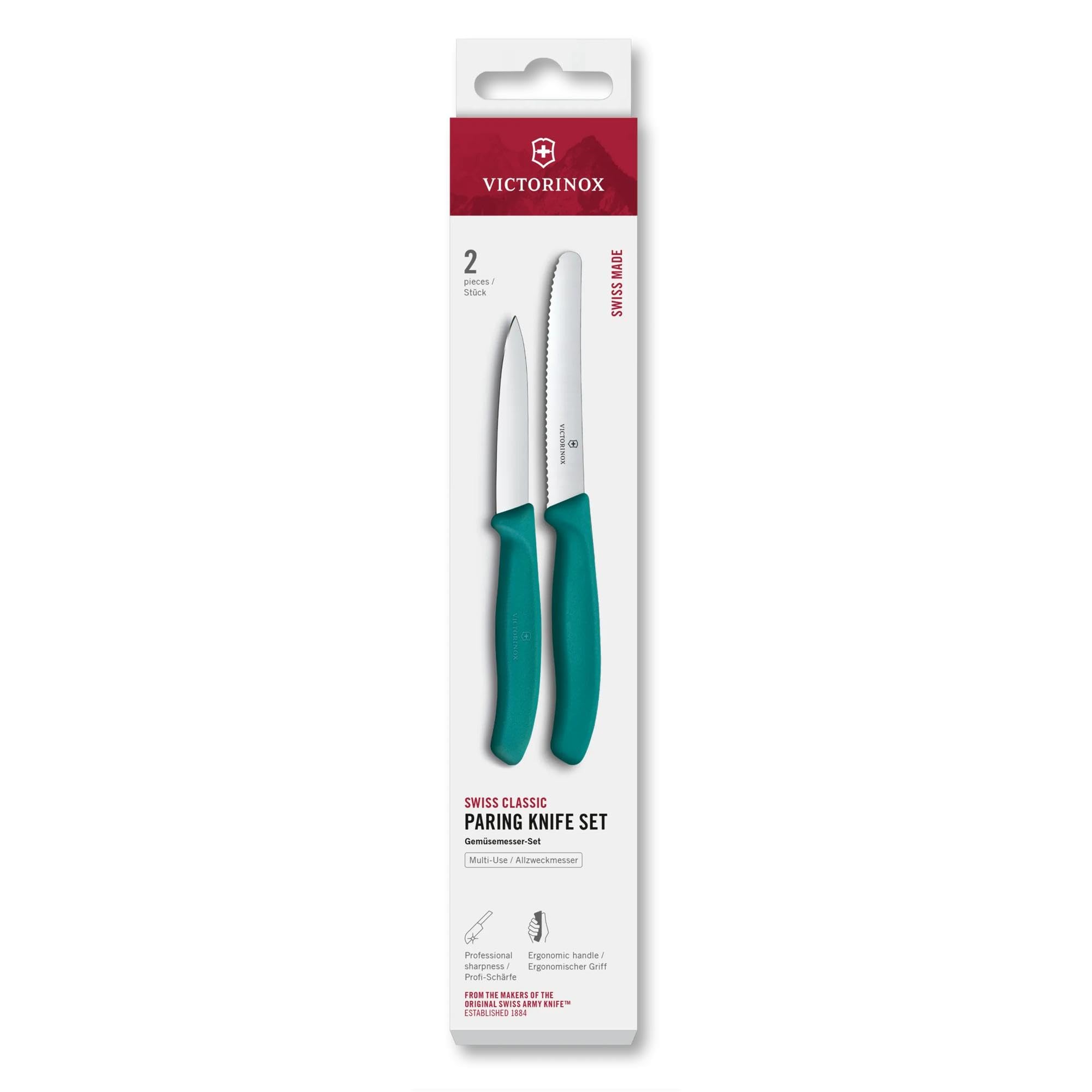 Victorinox 6.7114.2C1 Swiss Classic 2li Bıçak Set, Yeşil