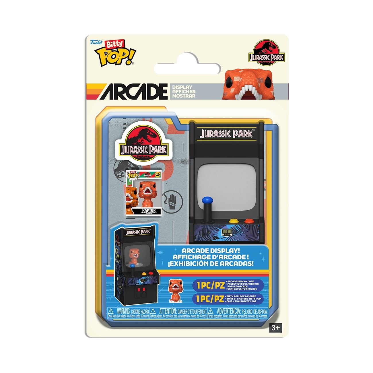 Funko Bitty Arcade: Jurassic Park - Arcade Display and 1 Bitty POP!