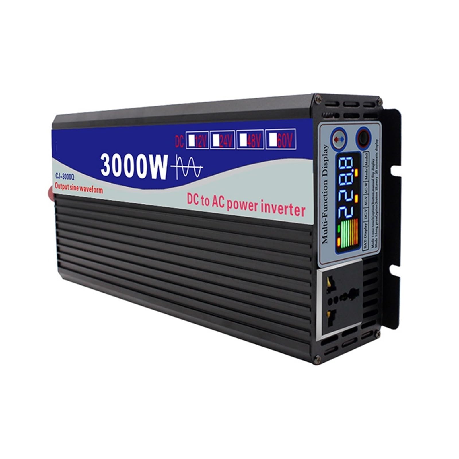 ByNGSDCC Pure Sine Wave Inverter 12V 220V 48V 110V 3000W 4000W Voltage Transformer Power Converter Solar(4000w,48V-220V(50HZ)-UNIVERSAL)