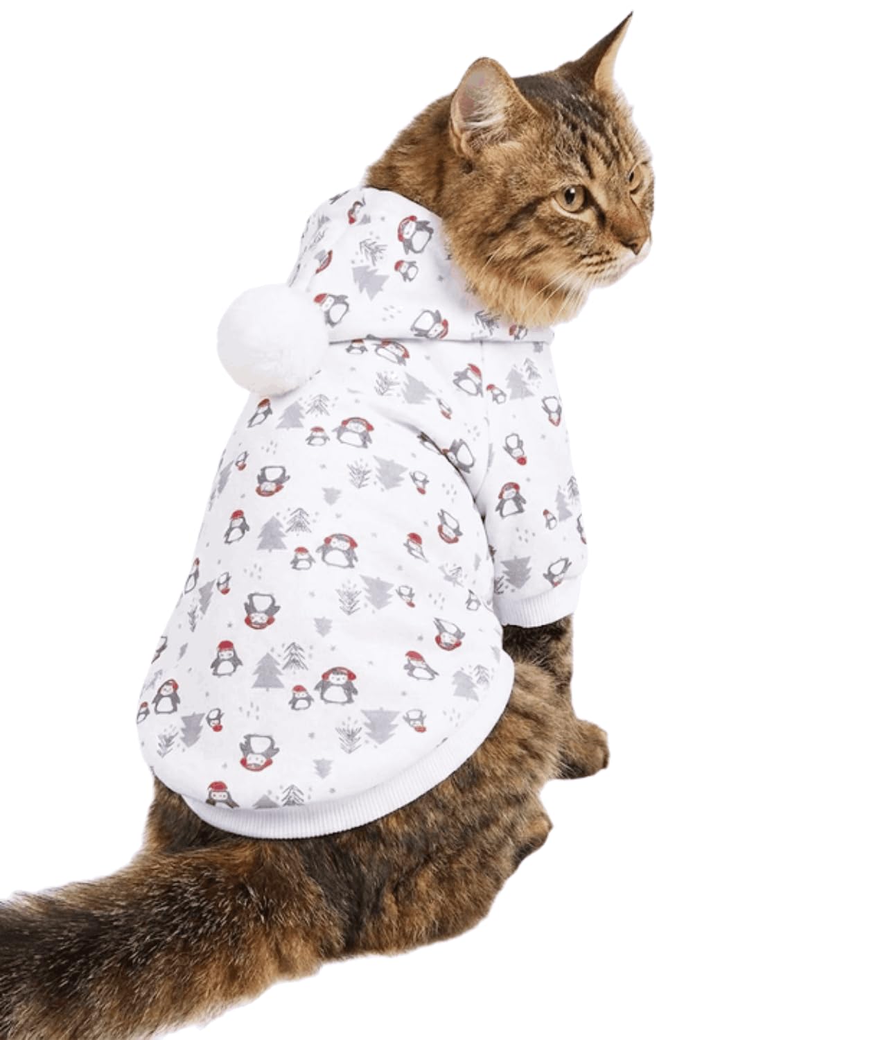Christmas Dog Hoodie for Small Dogs，Chihuahua Sweater Cats Clothes, Puppy Kitten Pet Sweatshirt Xmas Outfits