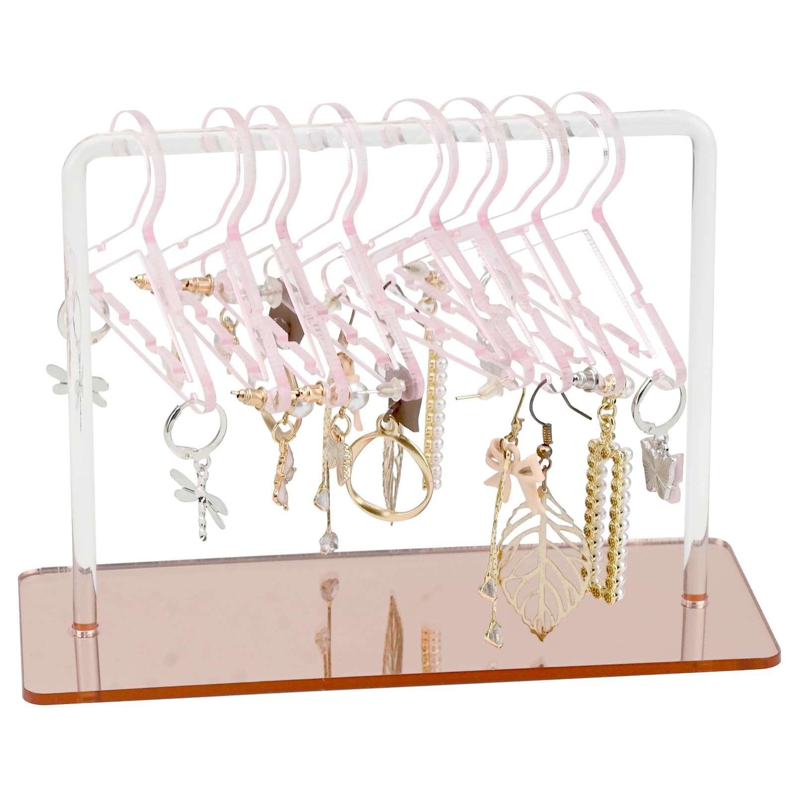 50 Mini Cintre En Acrylique Pour Présentoir De Boucles D Oreilles Accessoires De Presentoir De Boucle D Oreille Clair