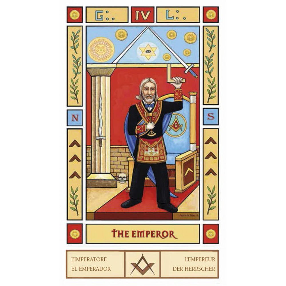 Green Cross Toad Masonic Tarot by Patricio Diaz Silva, 78 Cards
