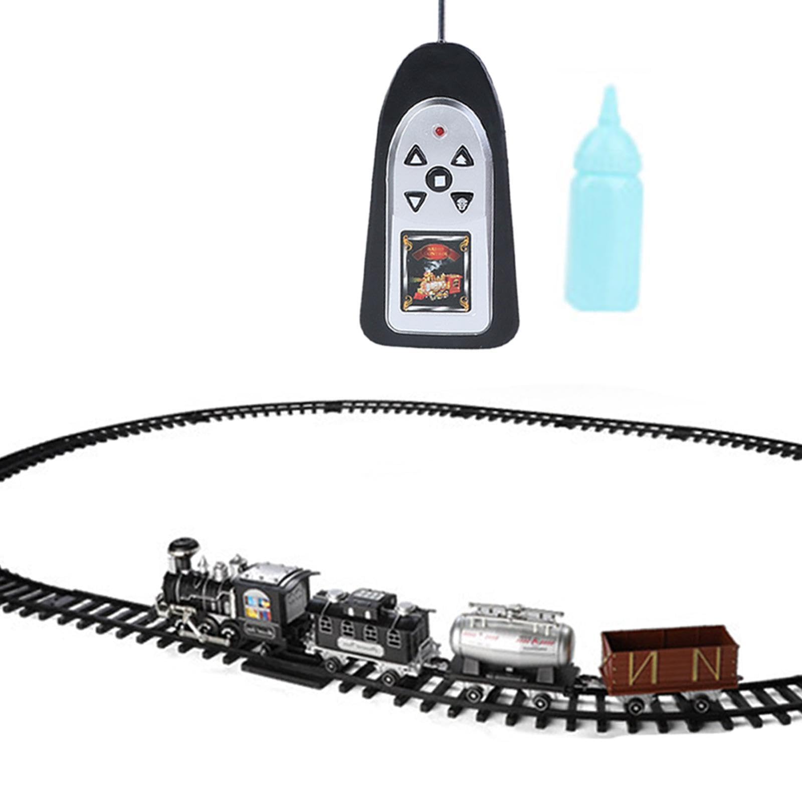 Tren de Juguete para Niños, Tren Teledirigido con Luces Y Sonidos, Locomotora de, Tren Eléctrico con Vías para Niñas Y Niños.