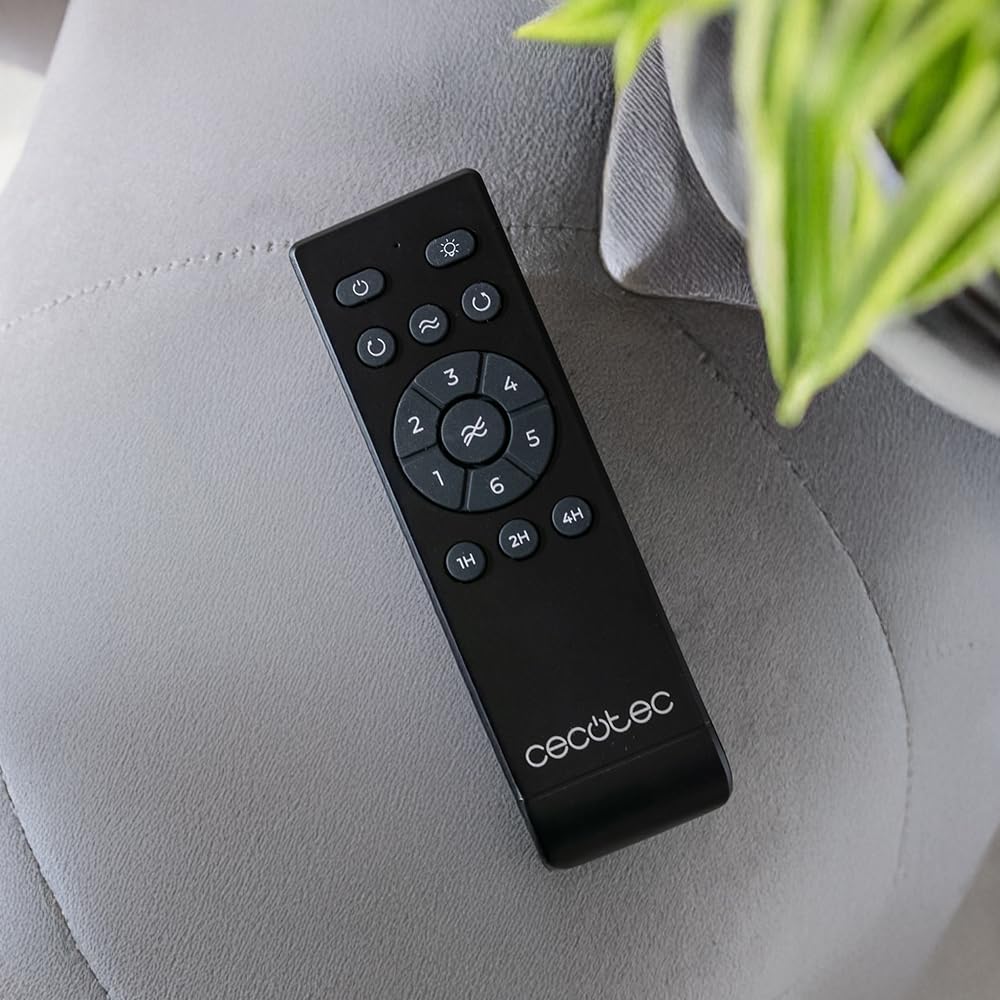 Cecotec Wentylator sufitowy ze światłem i pilotem zdalnego sterowania EnergySilence Aero 5600 Classic Iron & Black. Silnik prądu stałego 40 W, 3 łopatki, światło LED, timer, 6 prędkości, tryb zimowy