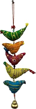 Mango gifts Five Fat Chicks Bell Tota |Prosperity Hens | Gifts for Good Luck
