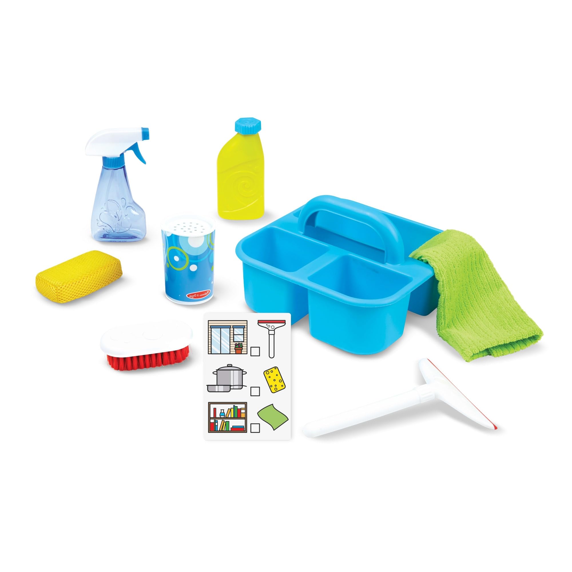 Melissa & Doug -Reinigungscaddy Set -11-teiliges Set für kreatives Rollenspiel, für Kinder ab 3 Jahren