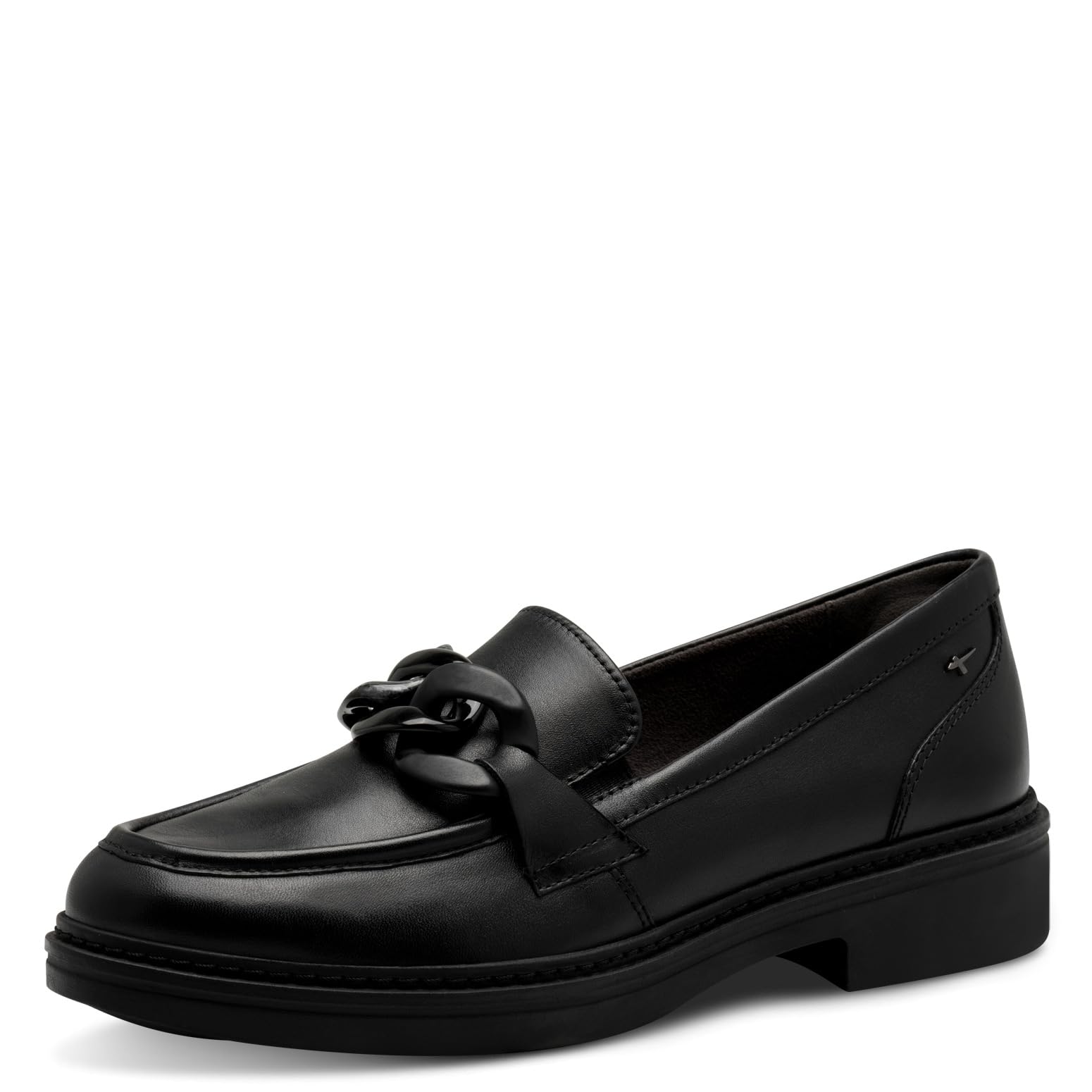 Tamaris Comfort Women’s Leather Slip-Ons Elegant, Black Nappa, 3,5 UK