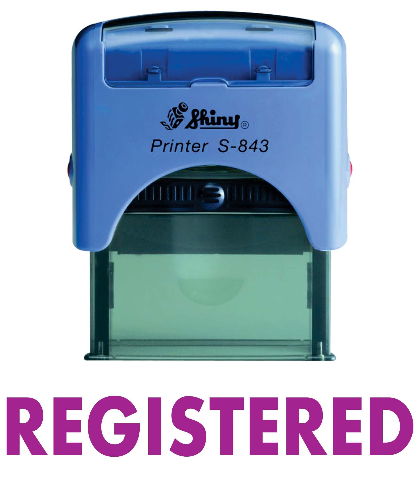 Webelkart Voilet Registered Self-Inking Rubber Stamp – Reliable, Fast, And Professional Tool To Enhance Office And Retail Efficiency