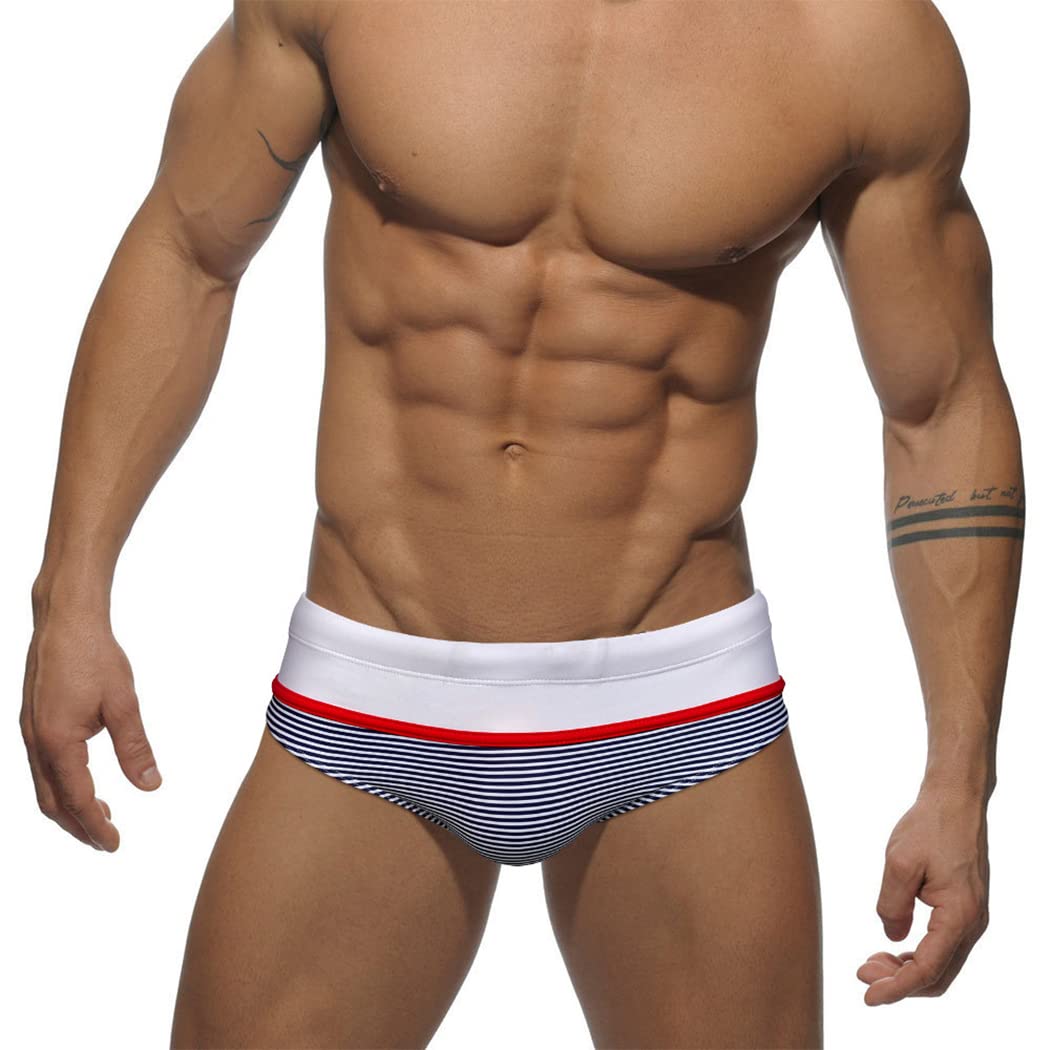 RQPYQF Bañador para Hombre, Bañador de Natación Slip Traje de Baño de Secado Rápido Moda Shorts Swimming Calzoncillos YK34 Tamaño M-2XL