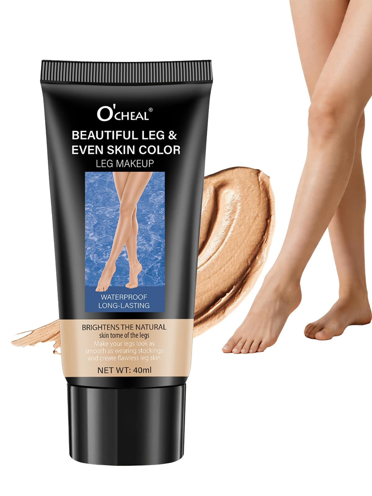 O'CHEAL Waterproof Leg Makeup Cream No Transfer Body Concealer (Nature)