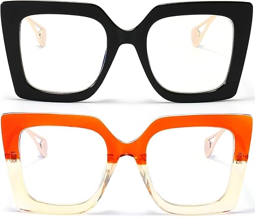 AIEYEZO Gafas de luz azul de gran tamaño para mujer, antifatiga y prevención de dolor de cabeza